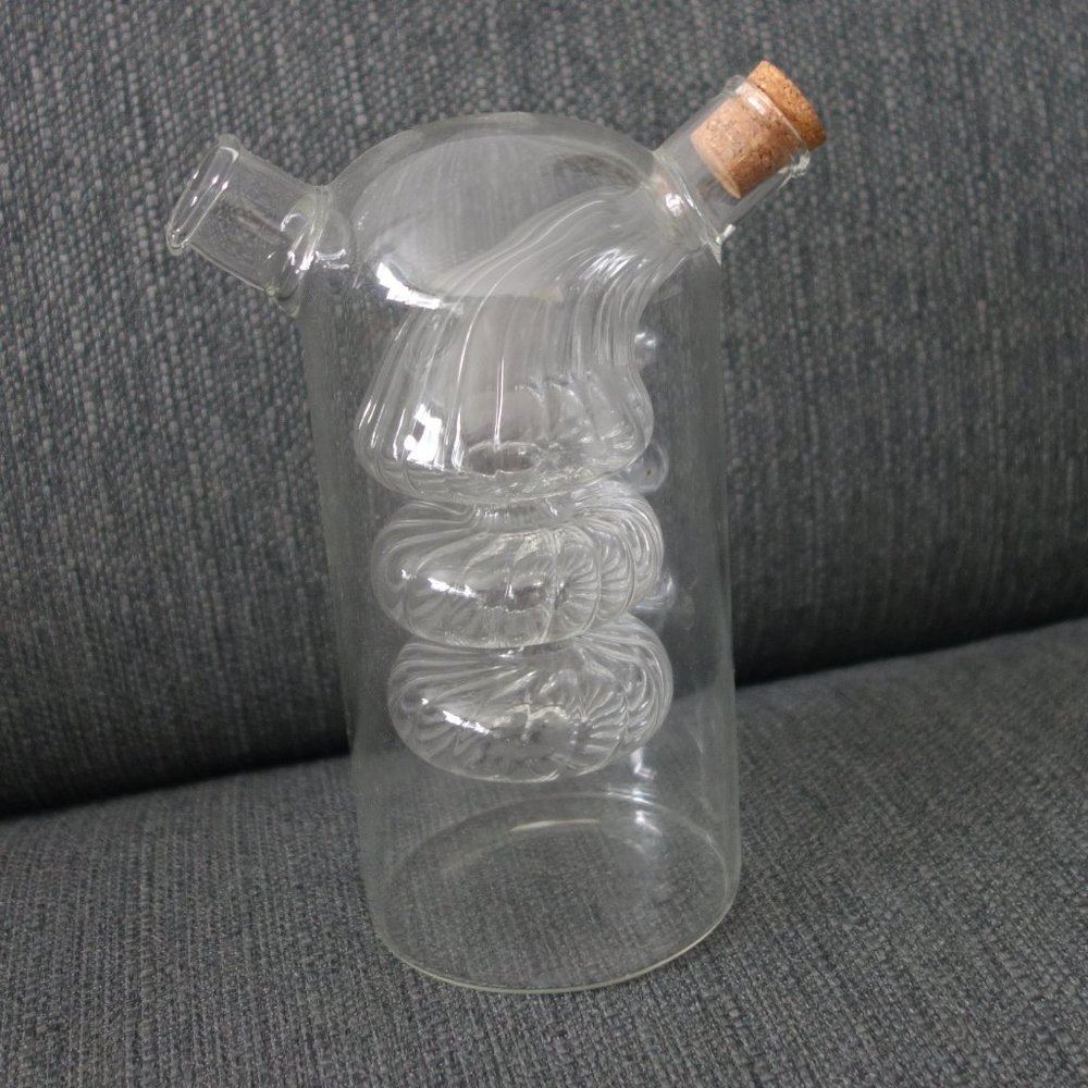 Glass Oil And Vinegar 2 in 1 Cruet